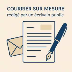 Courrier sur mesure – Rédaction rapide par un écrivain public